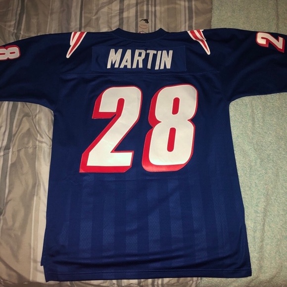 Authentic Mens Curtis Martin Patriots Jersey - Picture 1 of 4